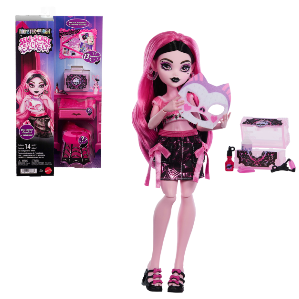 Игровой набор Monster High Self-Scare Secrets «Дракулаура», с аксессуарами