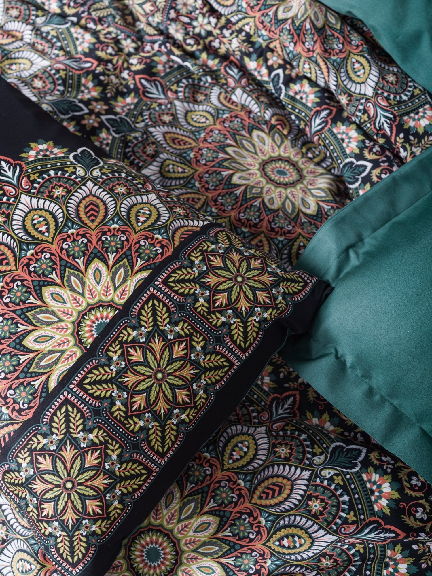 Постельное бельё Cotton Box Ornate Petrol
