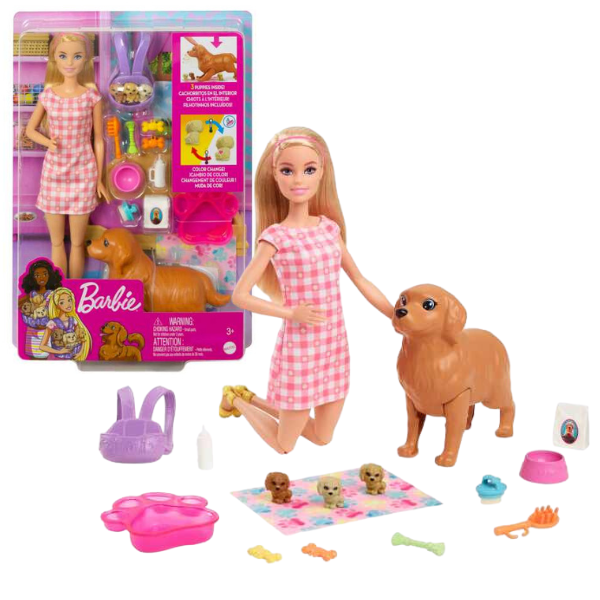Игровой набор Barbie «Новорожденные щенки»