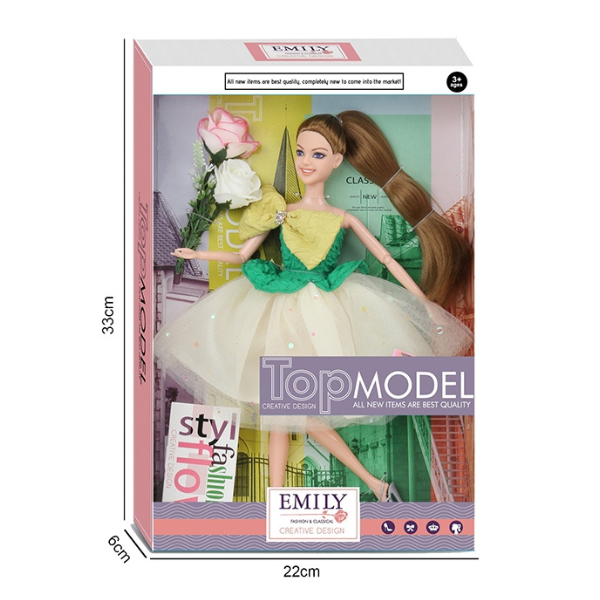 Кукла Эмили»Top Model» с аксессуарами и цветами
