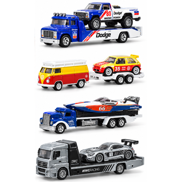 Hot Wheels Коллекционный набор из двух автомобилей Premium Team Transport, в ассортименте