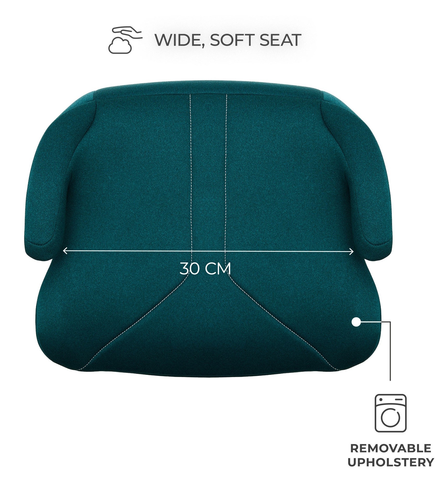 Детское автокресло-бустер Kinderkraft I-Boost 2 i-Size Green (KCIBOO02GRE0000)