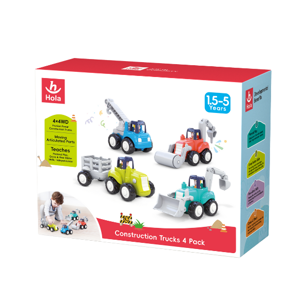 Набор строительной техники (4 машинки)