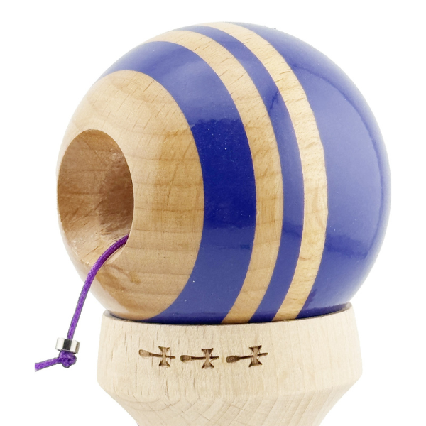 «Kendama Flippy X Original Rainbow», профессиональная, металлический подшипник, веревка 62/65 см, сверхлипкая, большие чашки, King Size 7 х 6 х 18 см, фиолетово-коричневая