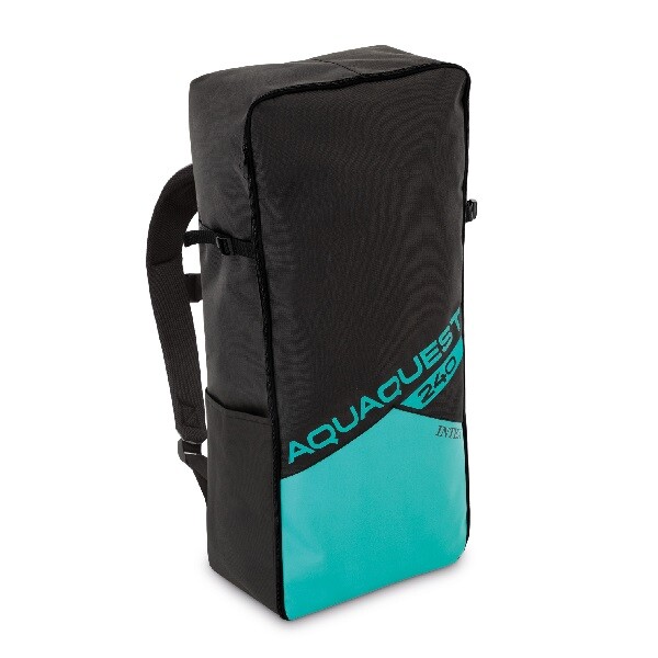 INTEX Доска для сап сёрфинга – SUP-доска «Aqua Quest 240» 244x76x13 см, насос, весло, сумка, 8+, до 90 кг