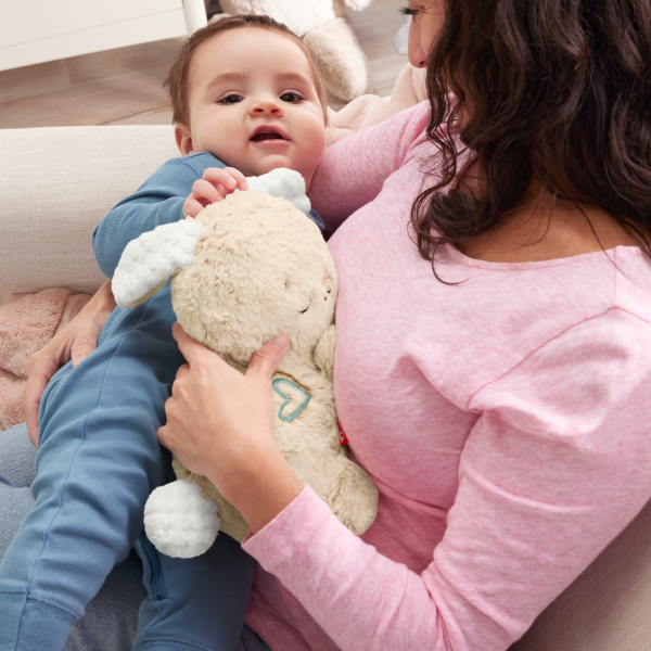Плюшевый звуковой малыш-зайчик Fisher-Price успокой и прижмись