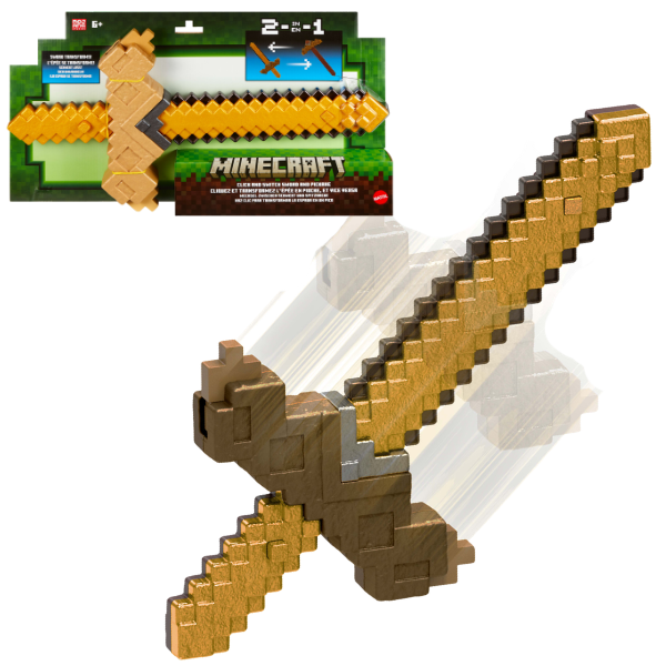 Minecraft «Игрушка 2 в 1 меч и кирка»