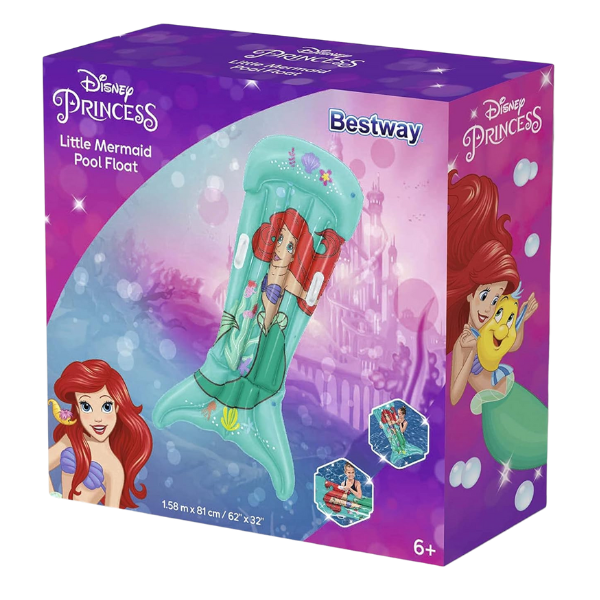 Bestway Надувной матраc Disney «Русалка», 158 x 81 см