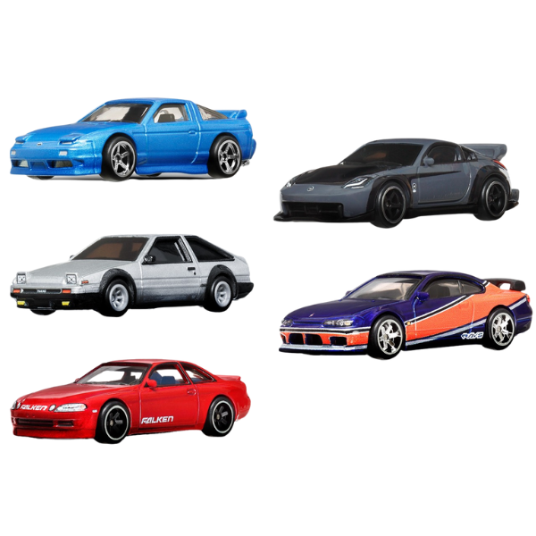 Hot Wheels Коллекционный набор из 5 автомобилей «Тройной форсаж: Токийский дрифт», масштаб 1:64