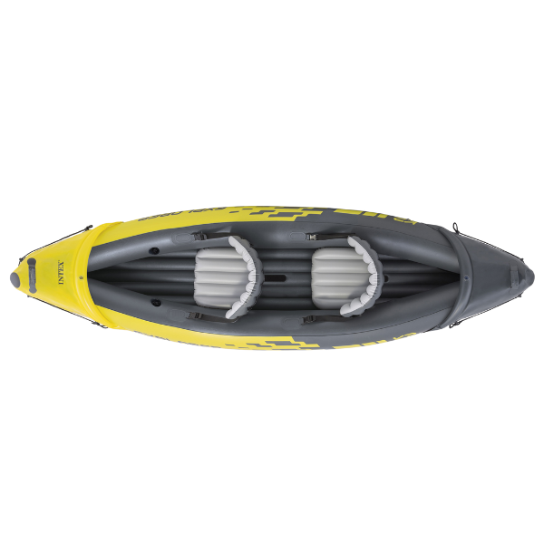 INTEX Надувной каяк «Explorer K2» с веслами и насосом, 312x91x51 см, до 180 кг