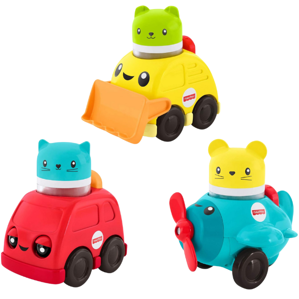 Fisher-Price Зверьки на машинках в асс.